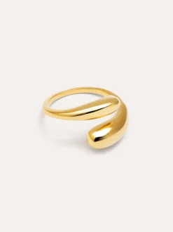 Anillo Abbraccio Acero Baño Oro