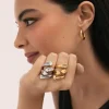 Anillo Abbraccio Amour Acero