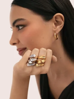 Anillo Abbraccio Amour Acero