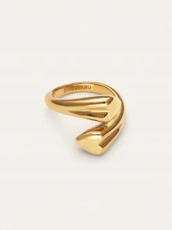 Anillo Abbraccio Amour Acero Baño Oro