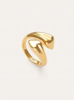 Anillo Abbraccio Amour Acero Baño Oro