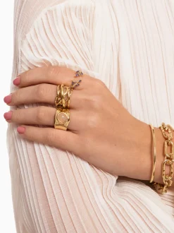 Anillo Buganvilla Baño Oro