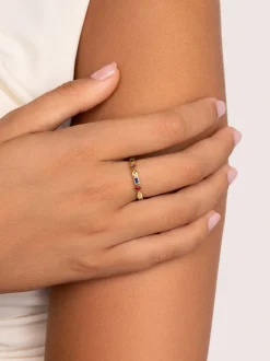 Anillo Cascade Baño Oro