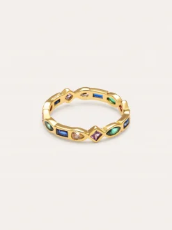 Anillo Cascade Baño Oro