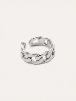 Anillo Chunky Eslabón Acero