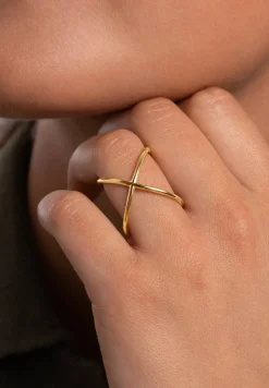 Anillo 4Ever Plata Baño Oro