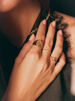 Anillo Gardenia Baño Oro