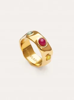 Anillo Gina Acero Baño Oro