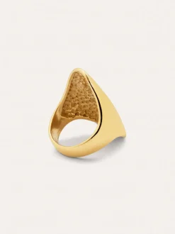Anillo Hippie Acero Baño Oro