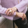 Anillo Ibiza Acero Baño Oro