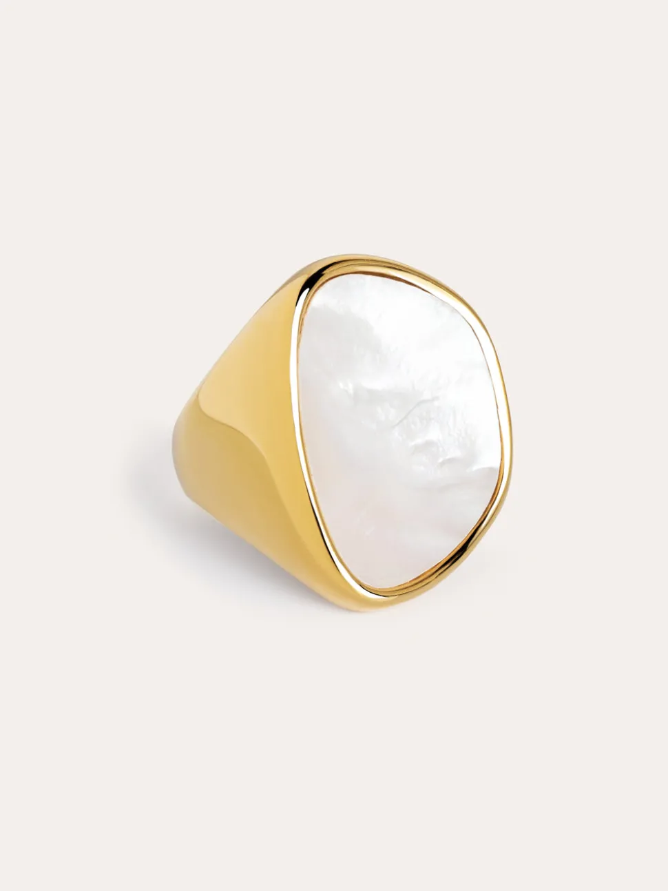 Anillo Ibiza Acero Baño Oro