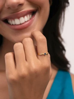 Anillo Leonor Índigo Baño Oro