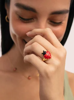 Anillo Mariquita Baño Oro
