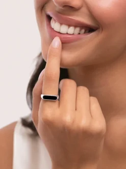 Anillo Proa Negro Acero