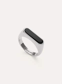 Anillo Proa Negro Acero