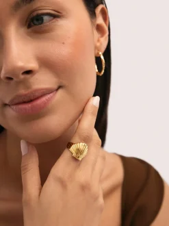 Anillo Shelly Acero Baño Oro