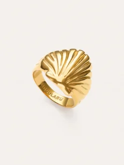 Anillo Shelly Acero Baño Oro