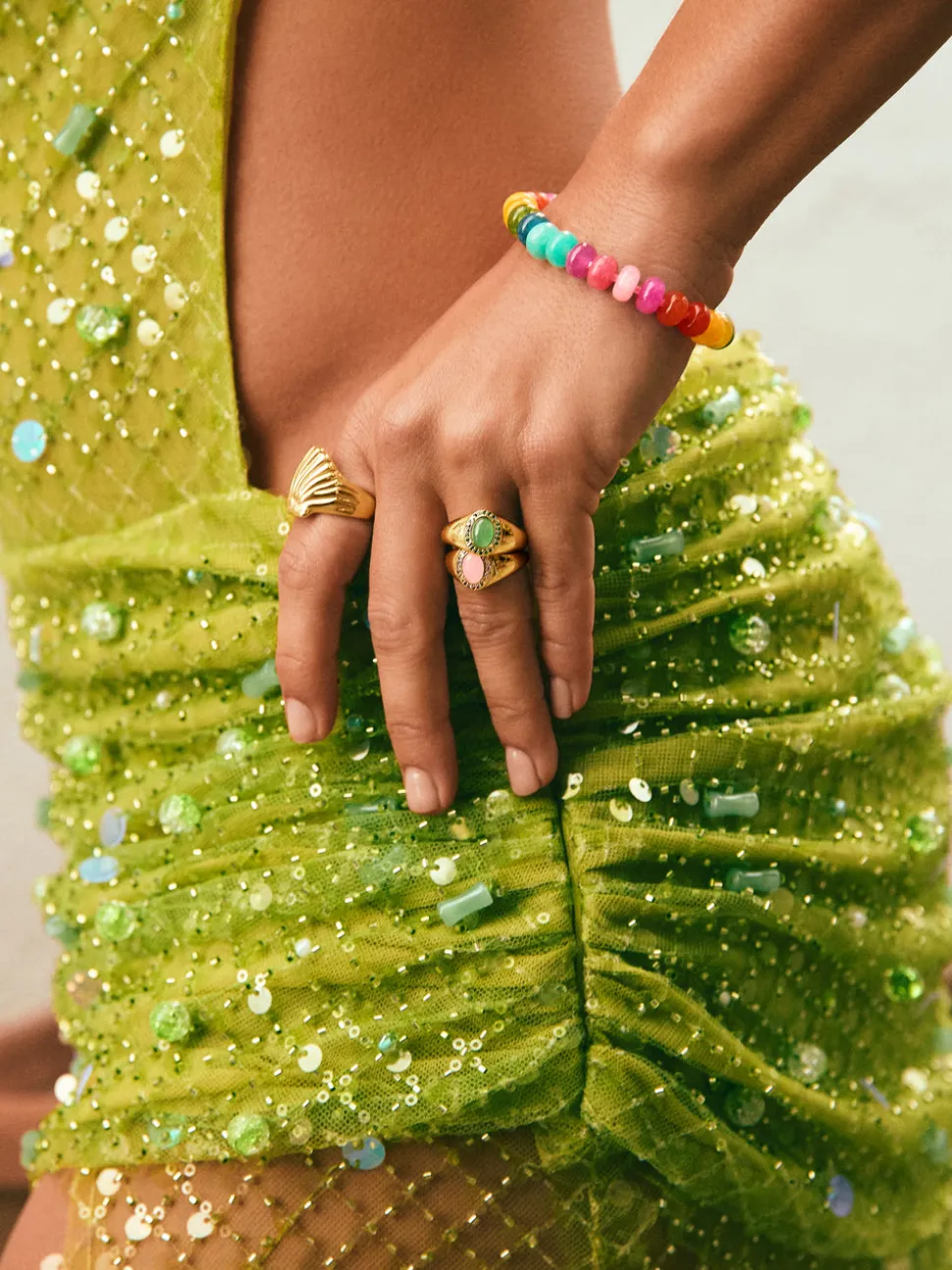 Anillo Shelly Acero Baño Oro
