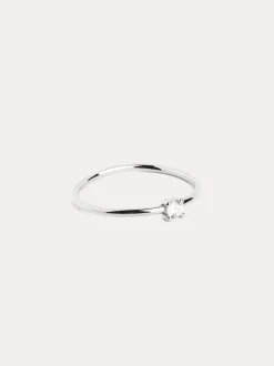 Anillo Single Spark Plata