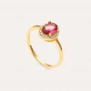 Anillo Strawberry Colors Baño Oro