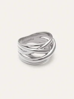 Anillo Triple Cross Acero