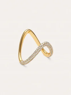 Anillo V Scarlett Baño Oro