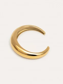 Brazalete Moon Acero Baño Oro