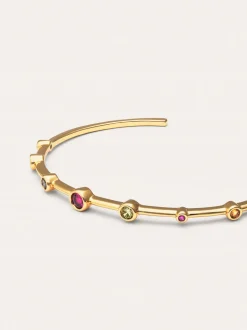 Brazalete Rainbow Bubbles Baño Oro