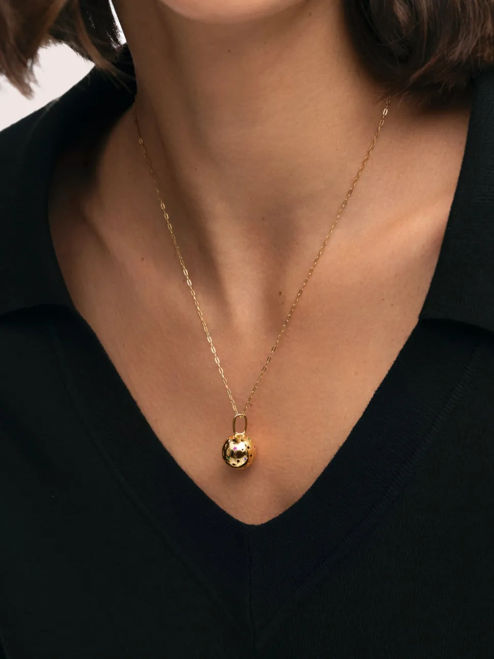 Charm Llamador de Ángeles Baño Oro