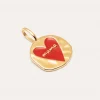 Charm Mamá Lovely Heart Baño Oro