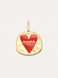 Charm Mamá Lovely Heart Baño Oro