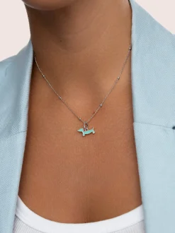 Charm Mini Perro Teckel Enamel Sky