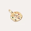 Charm Personalizado Organic Colors Letter Baño Oro