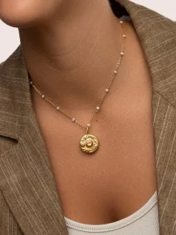Charm Planeta Mars Acero Baño Oro