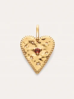Charm Raw Heart Baño Oro