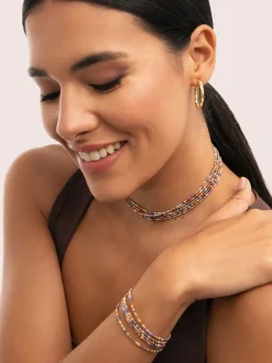 Choker Crystals Cleopatra Acero Baño Oro