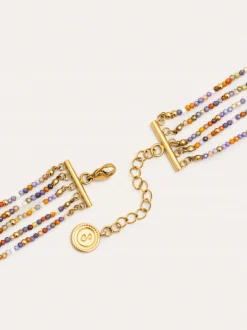 Choker Crystals Cleopatra Acero Baño Oro