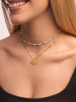 Collar Altea Colors Acero Baño Oro