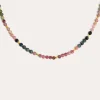 Collar Altea Dots Tourmaline Syra Acero Baño Oro