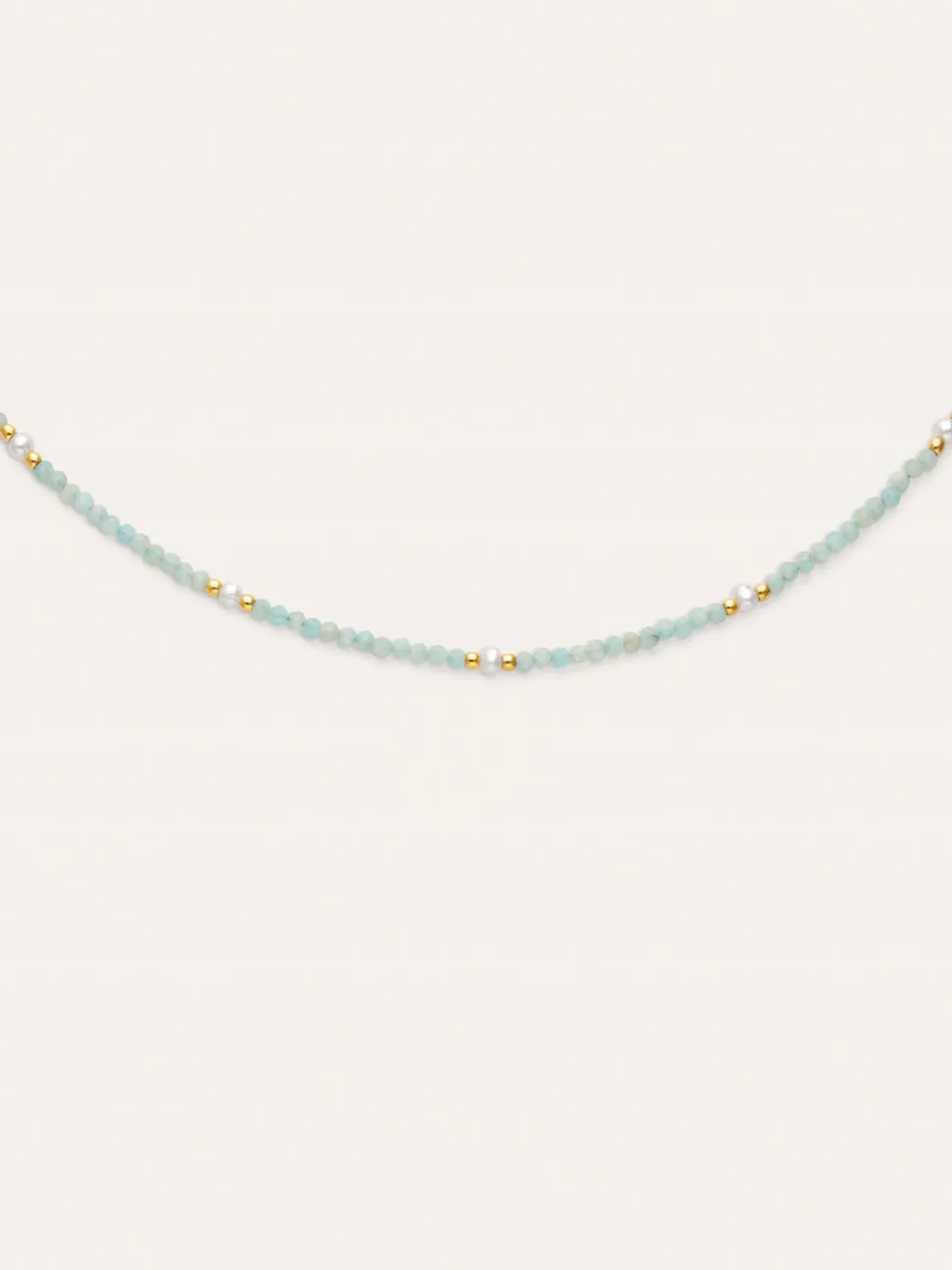 Collar Azulina Acero Baño Oro