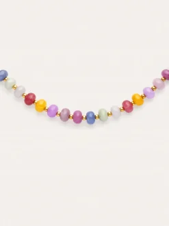Collar Bali Stones Acero Baño Oro
