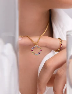 Collar Bubbles Baño Oro