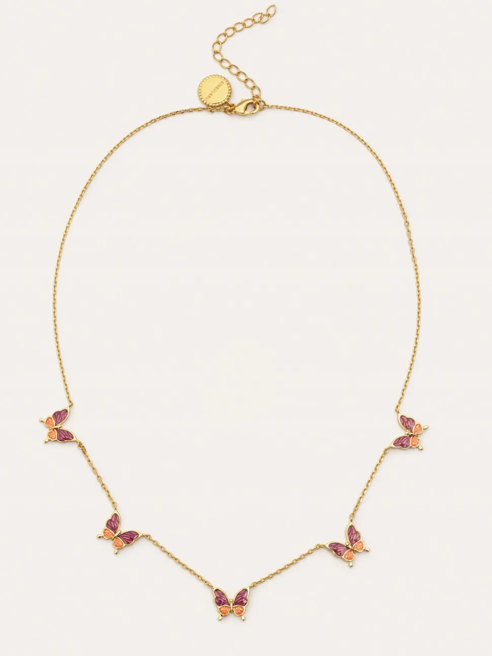 Collar Butterfly Baño Oro