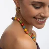 Collar Canela Acero Baño Oro