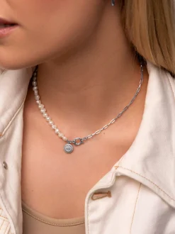 Collar Chic Pearl Acero