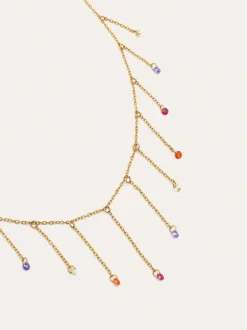 Collar Clea Colors Acero Baño Oro