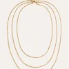 Collar Cleopatra Mini Twist Acero Baño Oro