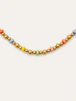 Collar Color Bomb Acero Baño Oro