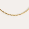Collar Cord Acero Baño Oro