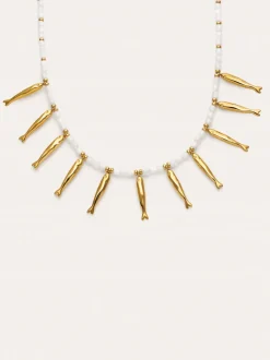 Collar Costa Acero Baño Oro